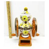 Antique Brandy And Sugar Syrup Ceramic Decantor