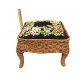 Vintage Ratan Foot Stool