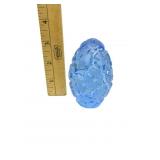 Blue Glass Egg Shaped Paperweight