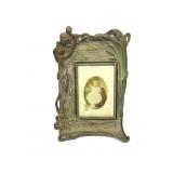Antique Brass Framed Baby Photgraph 7'X11'