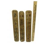 Vintage Japanese Fishing Name Plates