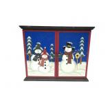 24 Day Snowman Themed Calander Cabinet