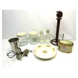 Vintage Kitchen,Mixer,Glass Storage Jars