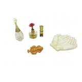 Vtg Perfume Bottles,Milkglass Hand Trinket Dish