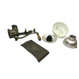Vintage Kitchen,Grinder,Shredder,Milkglass