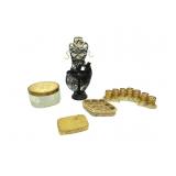 Antique Vanity Items,Lipstick Holder,Trinket Box