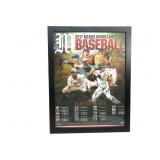 Signed 2017 Miami Hurricanes Baseball Poster