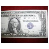 $1 1935D Narrow Silver Cert. Ser#M01613404G: CRISP