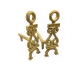 Brass Fireplace Dogs