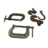 Vintage Clamps And Hooks
