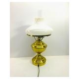 Brass Look Metal Hurricane Lamp Needs New Cord