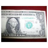 $1 2017 Star Note Ser# L11054830*