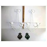 Metal Candle Holders & Cast Iron Hooks