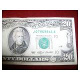 $20 1993 FR# 2080J Ser# J07969841A