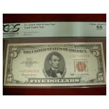 $5 1963* Fr#1536* PCGS CAN55 Ser# *02726635A