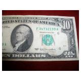 $10 1977 Fr# 2023F Ser# F34732199A