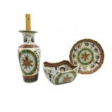Oriental Ceramic Vase,Bowl,Plate