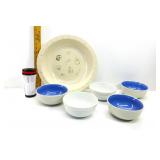 Gibson Bowls W/Pottery Barn Serving Bowl