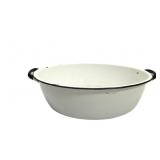 Vintage White Enamel Tub 6"t