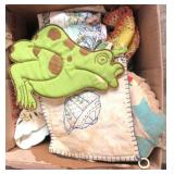 Vintage Oven Mitts And Hand Towels