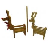 Wood Reindeer Decor