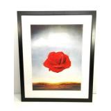 Framed Floating Rose Print 31"x25.5"
