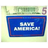 SAVE AMERICA!  MAGNET: 6" x 3.5"