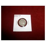 1937P Indian/Buffalo Head Nickel Last Yr of Issue