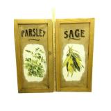 Parsley & Sage Garden Identifiers Picture Decor