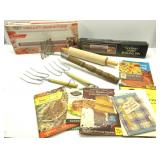 Kitchen Items,Rolling Pins,Vtg Receipes,Etc