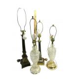 Brass And Glass Lamps