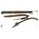 Vintage Wood And Metal Yokes