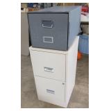 2 Drawer File Cabinet W/Carboard File Box