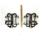 Iron Wall Candle Holders