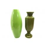 Oriental Ceramic Vases Inside Chip 17"T