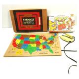 Vintage Kids Games,Wood Puzz