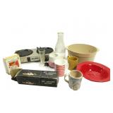 Vintage Kitchen,Bunn Hot Plate,Bowls,Etc