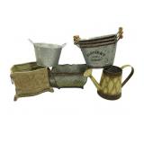 Planters W/Metal Water Can