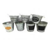 Tin Bucket Planters 5'