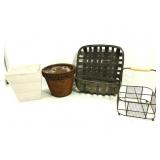 Basket Planter,W/Planters