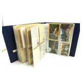 Binder Full Of Antique Post Cards
