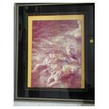 Vintage Framed Tigers 21.5'x25.5'