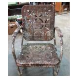 Antique Metal Patio Rocker