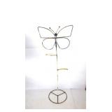 Vintage Metal Butterfly Yard Stake 44'T