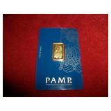 5g P.A.M.P.  999.9 Au Bar Swiss made