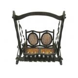Doll Size Wood Porch Swing Decor 22'Tx19'W