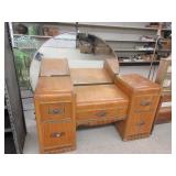 Antique Waterfall Dresser 49'Wx18'D