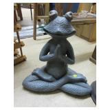 Praying Frog Cement Yard Art 14'Tx14'W