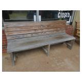 Wood Bench 72'W