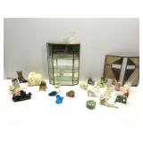 Shadow Box w/Various Items: Box Has Crack In Glass Shadow Box w/Various Items: Box Has Crack In Glass